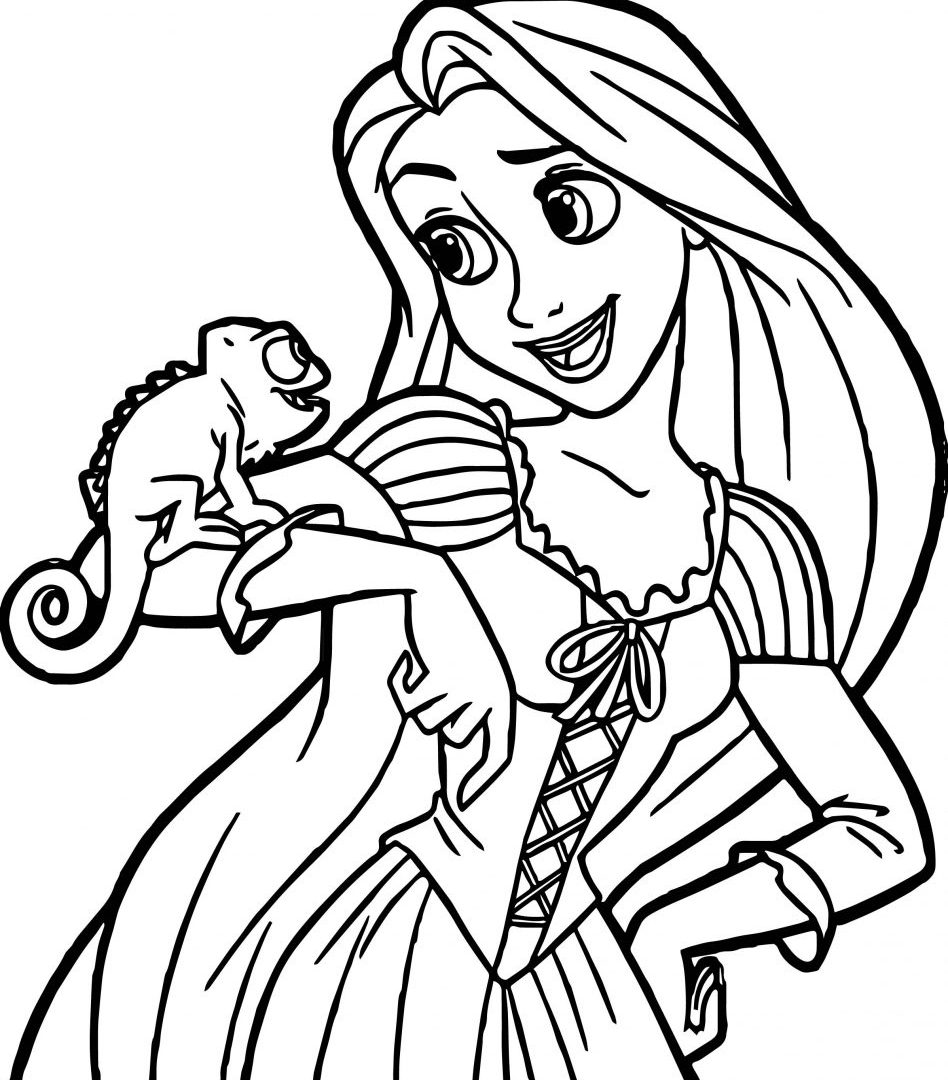 rapunzel tangled coloring pages at getcolorings  free