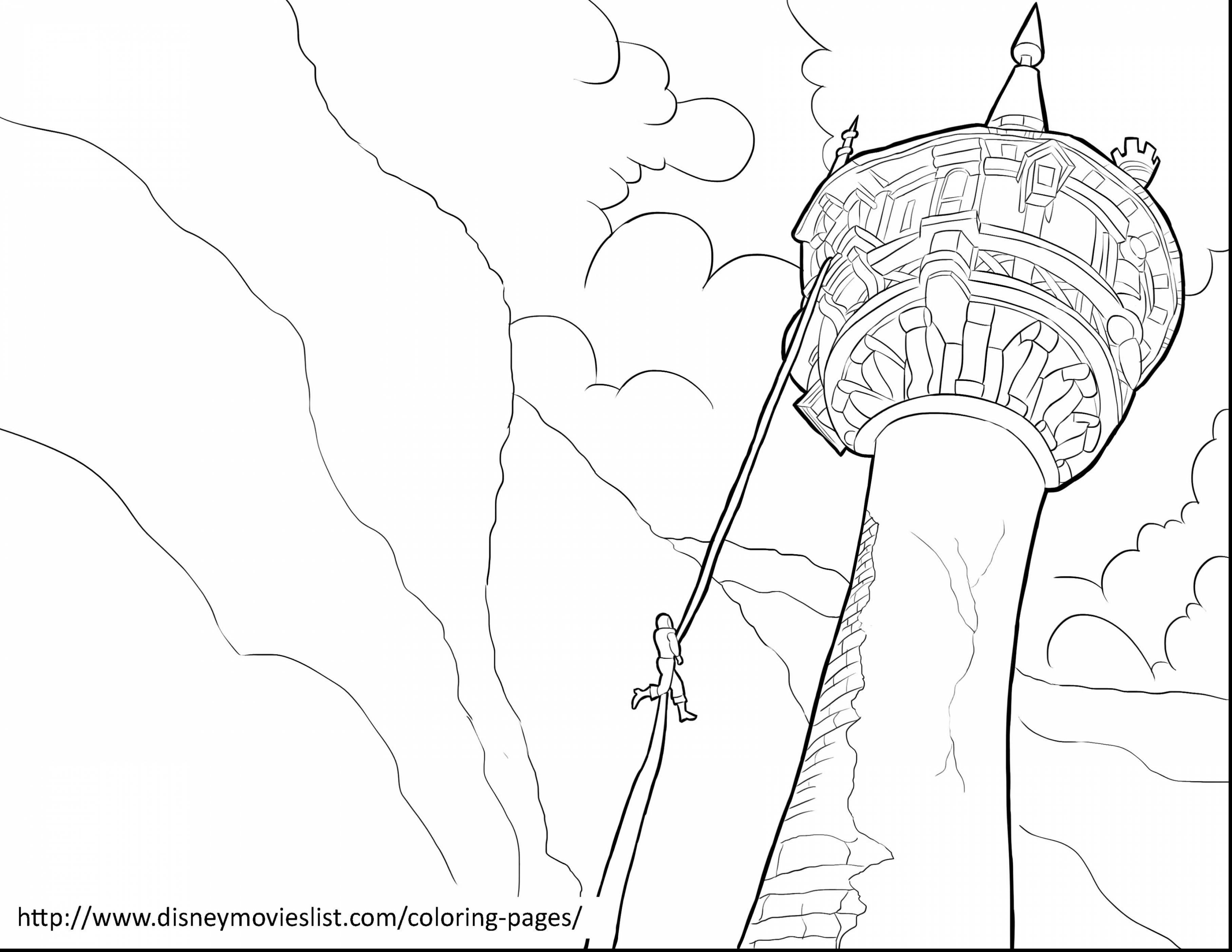 Rapunzel Tower Coloring Page at GetColorings.com | Free printable
