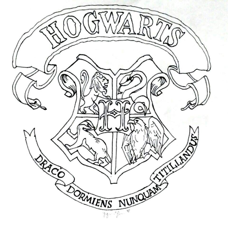 Ravenclaw Crest Coloring Pages at GetColorings.com | Free printable