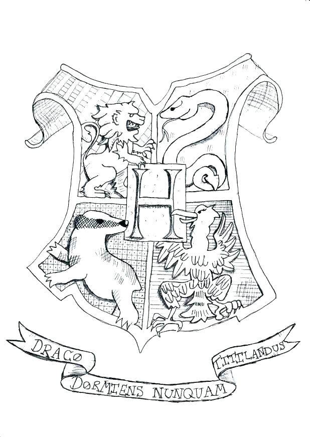 Ravenclaw Crest Coloring Pages at GetColorings.com | Free printable