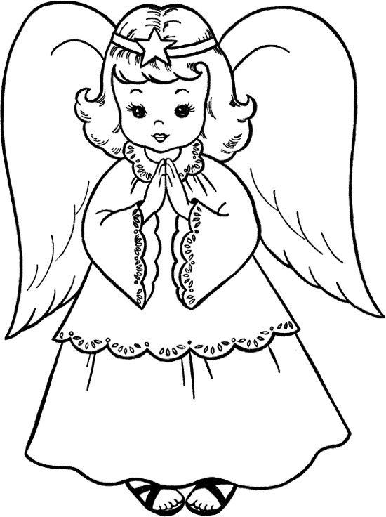 Realistic Angel Coloring Pages at GetColorings.com | Free printable