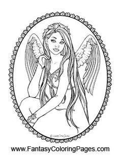 Realistic Angel Coloring Pages at GetColorings.com | Free printable