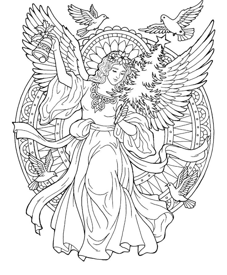 Realistic Angel Coloring Pages At GetColorings Free Printable Colorings Pages To Print And 