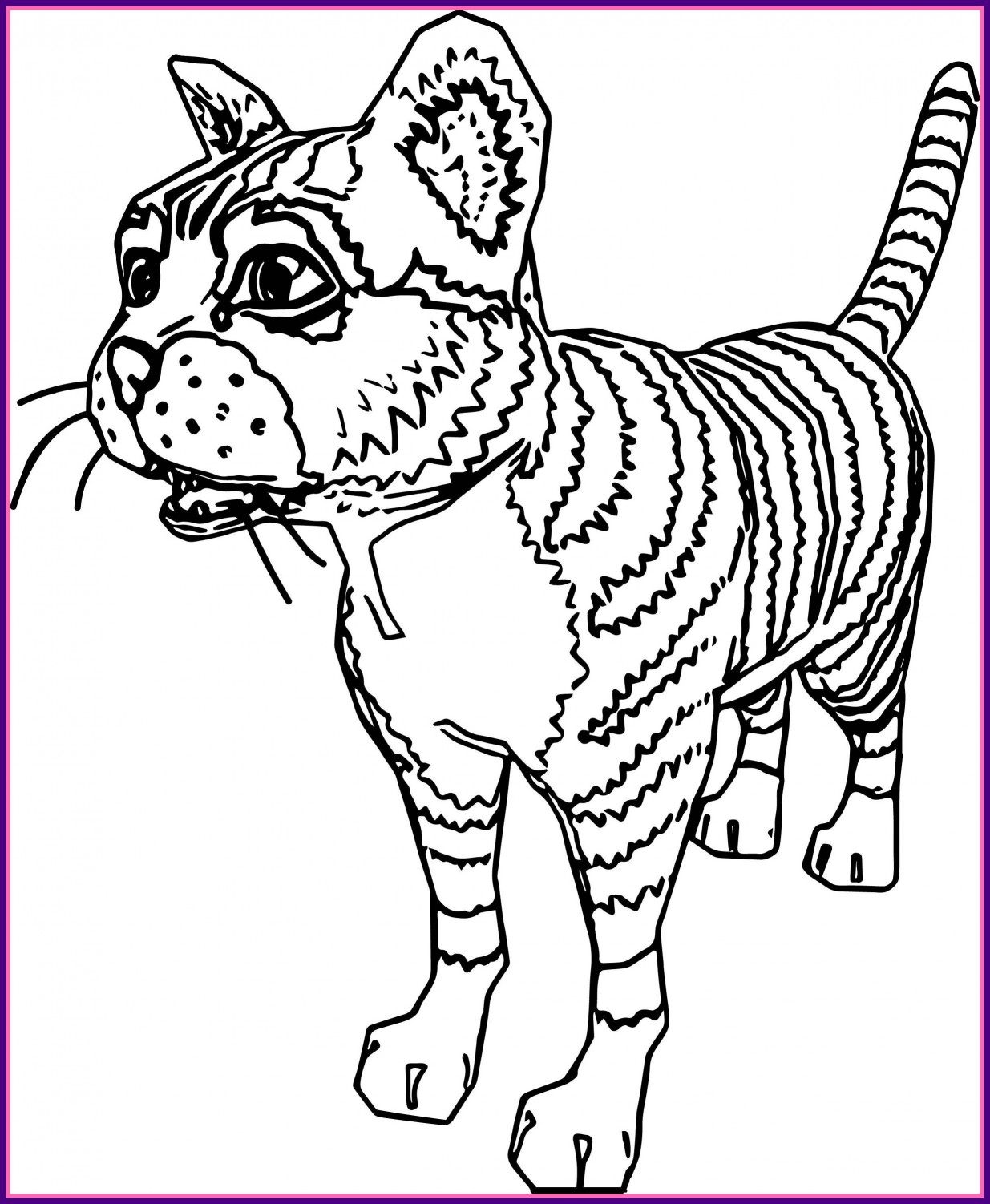 Bengal Cat Realistic Cat Coloring Pages Some Cats Have A Connected 