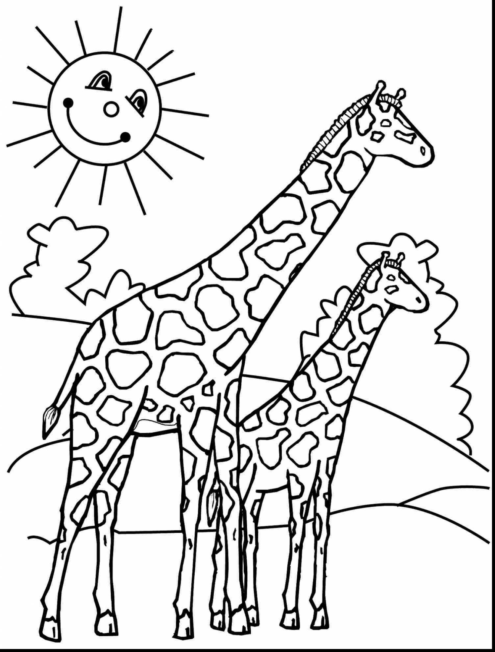 Realistic Giraffe Coloring Pages at GetColorings.com | Free printable