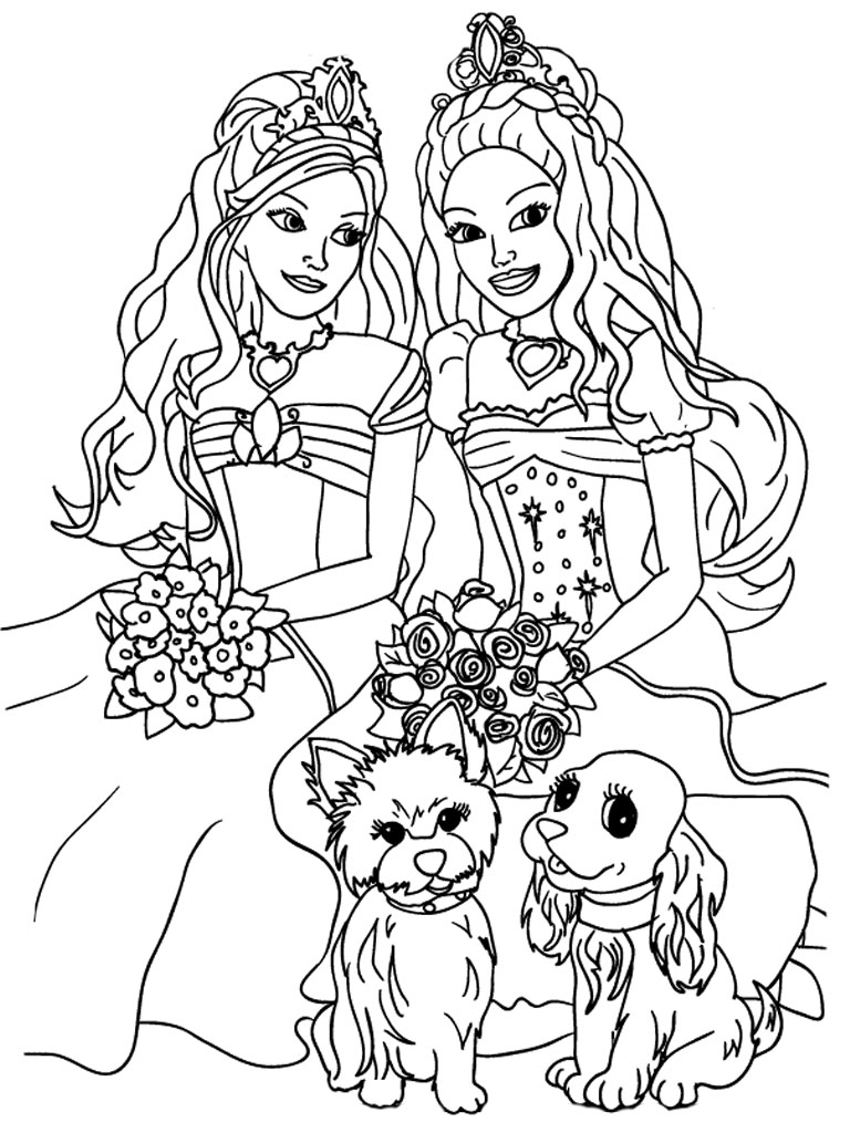 Realistic Girl Coloring Pages at GetColorings.com | Free printable ...