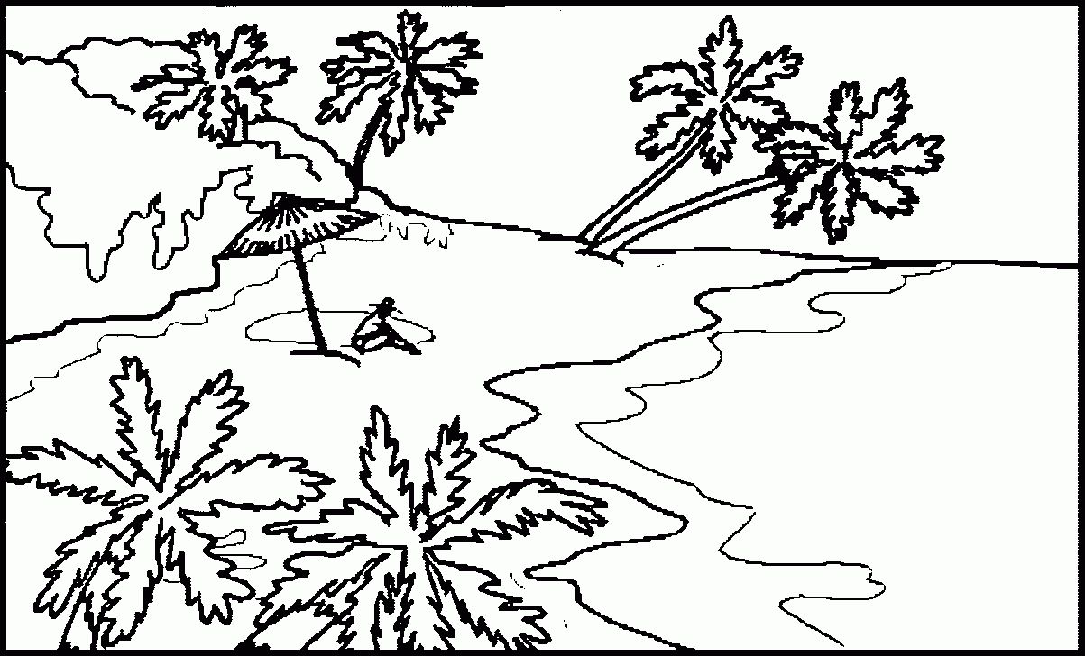 Realistic Landscape Coloring Pages at GetColorings.com | Free printable