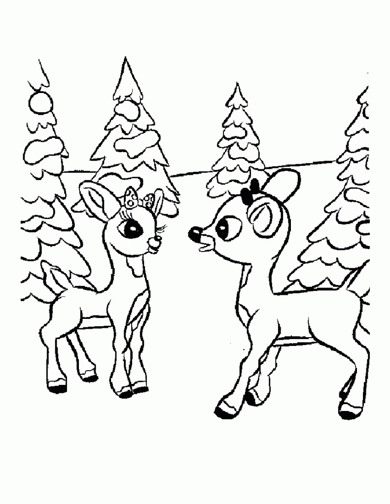 Realistic Reindeer Coloring Pages at GetColorings.com | Free printable