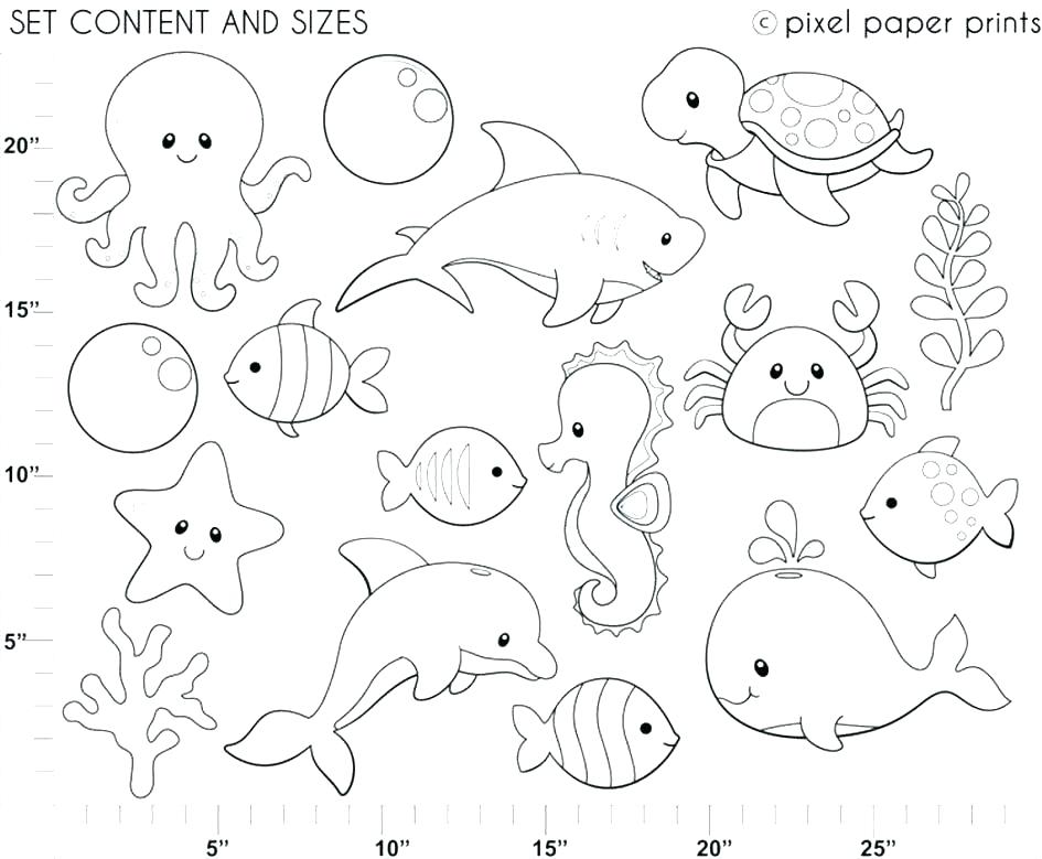 Realistic Sea Life Coloring Pages at GetColorings.com | Free printable