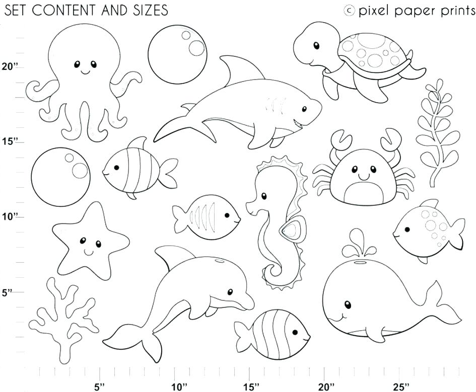 Realistic Sea Life Coloring Pages At Free Printable