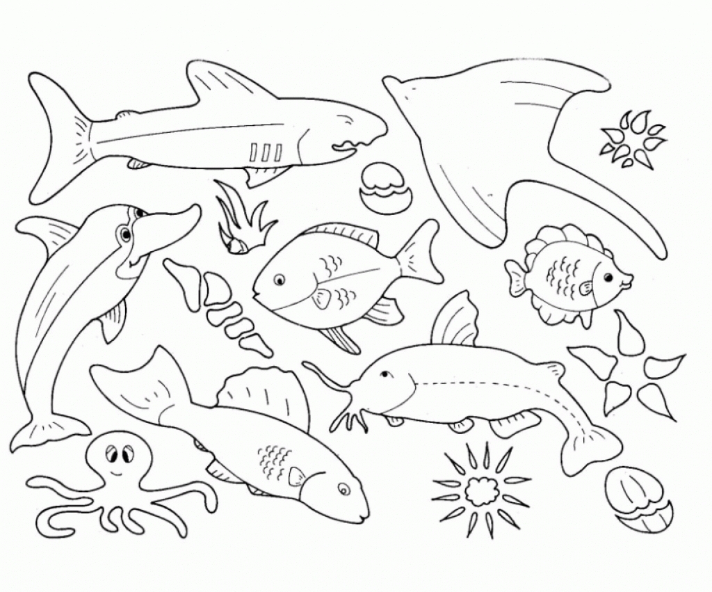 View Realistic Sea Animal Coloring Pages Pics - COLORIST