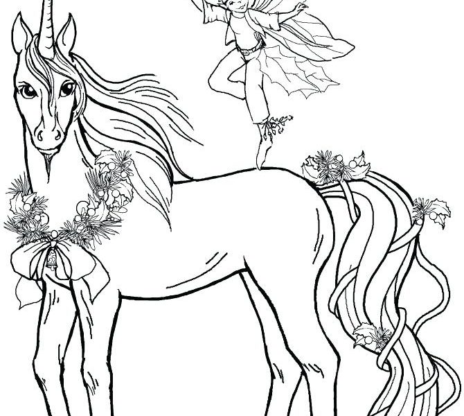 Realistic Unicorn Coloring Pages at GetColorings.com | Free printable