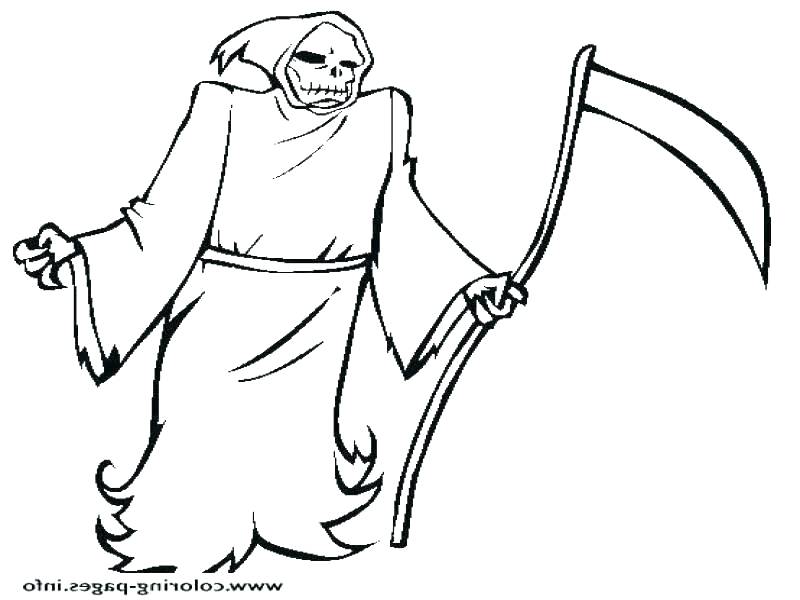 Reaper Coloring Pages At Free Printable Colorings