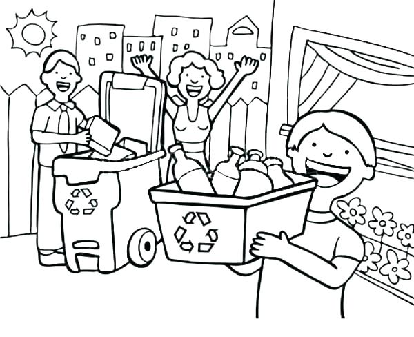 Reduce Reuse Recycle Coloring Pages At Getcolorings Free