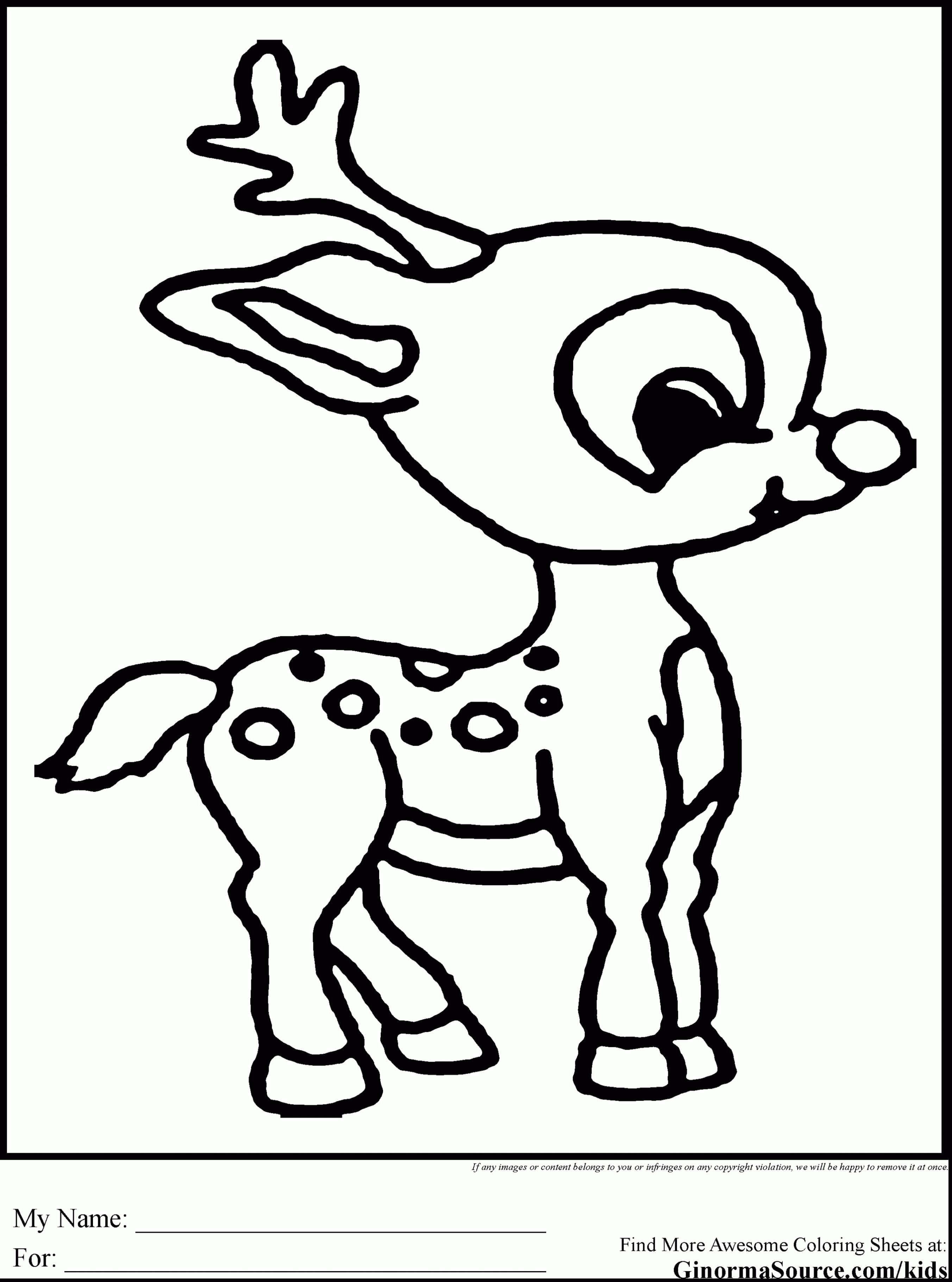 Reindeer Cartoon Coloring Pages At GetColorings Free Printable Colorings Pages To Print