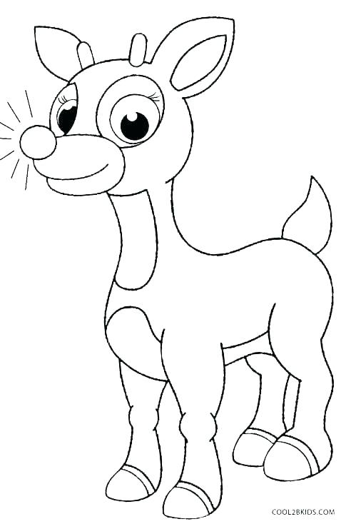 Reindeer Coloring Pages Free At GetColorings Free Printable 