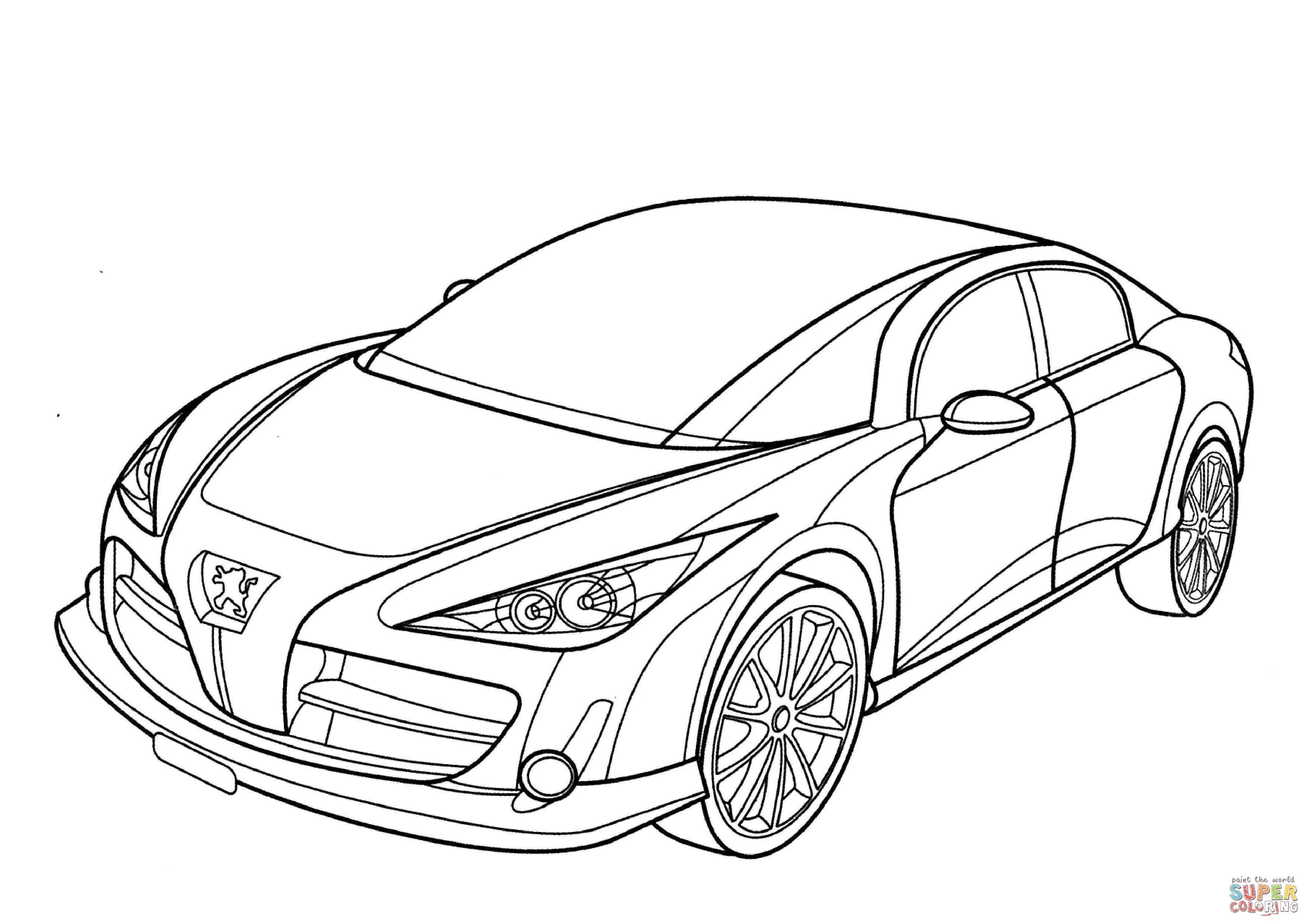 Animal Car Coloring Pages for Kindergarten