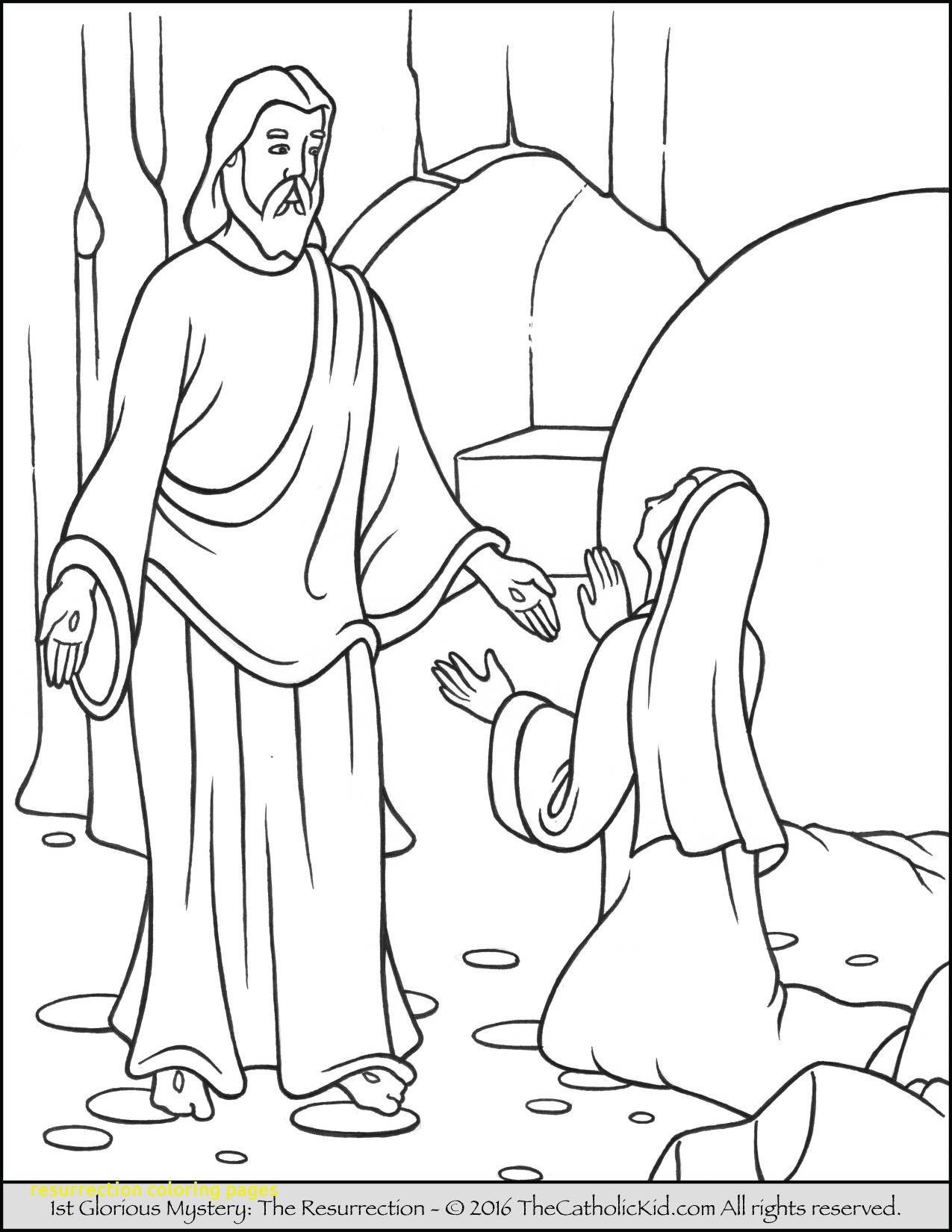 Resurrection Coloring Pages For Preschoolers At GetColorings Free 