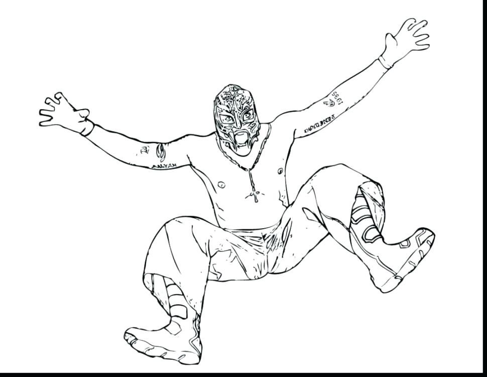 Rey Mysterio Mask Coloring Pages At Free Printable Colorings Pages To Print