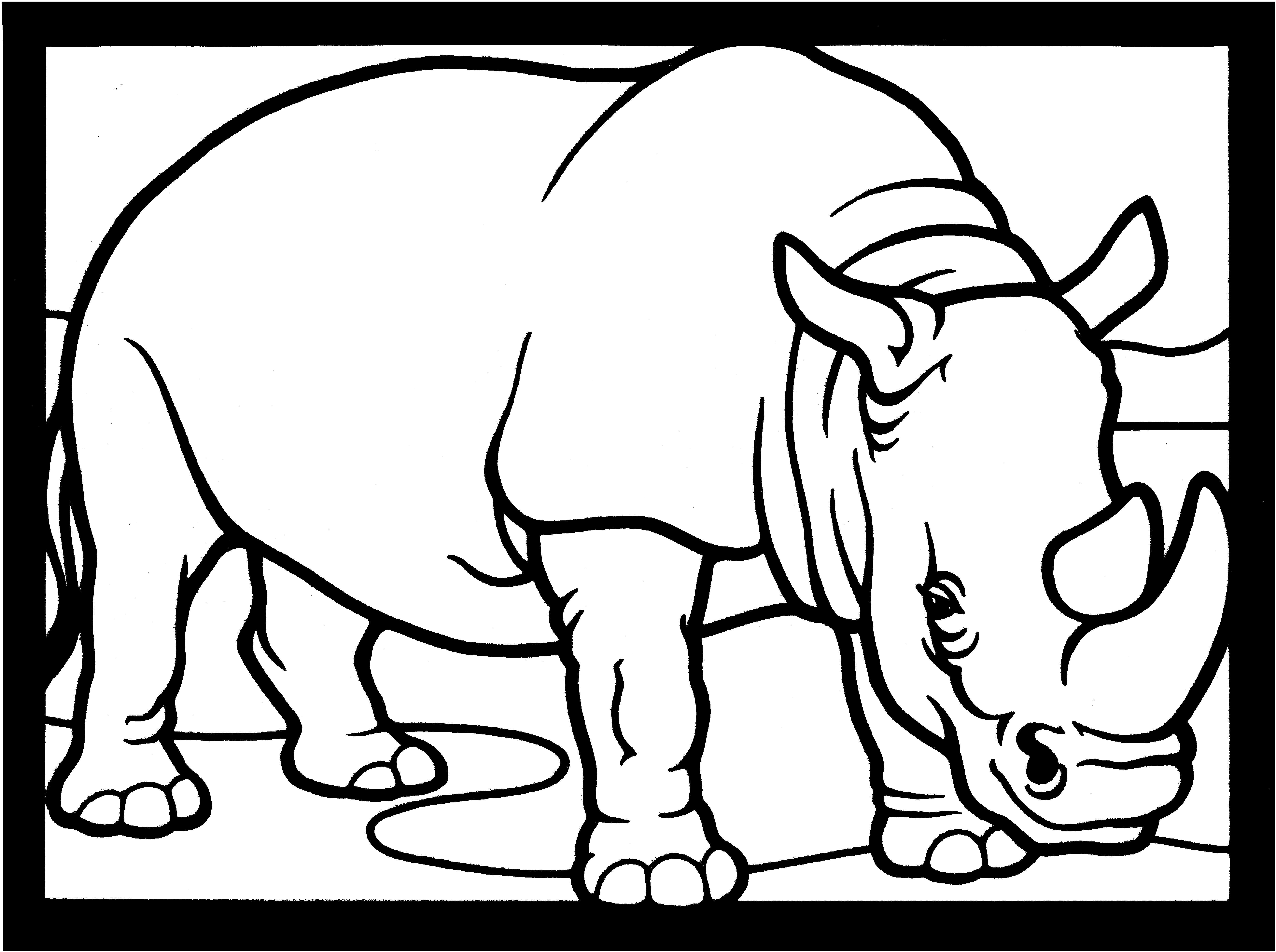 Rhinoceros Beetle Coloring Pages