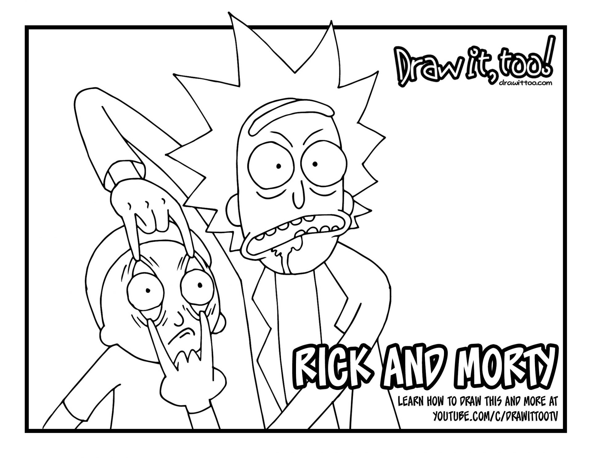 Rick And Morty Coloring Pages At GetColorings Free Printable 