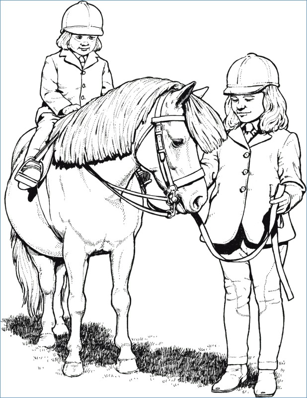 Riding Horse Coloring Pages at GetColorings.com | Free printable