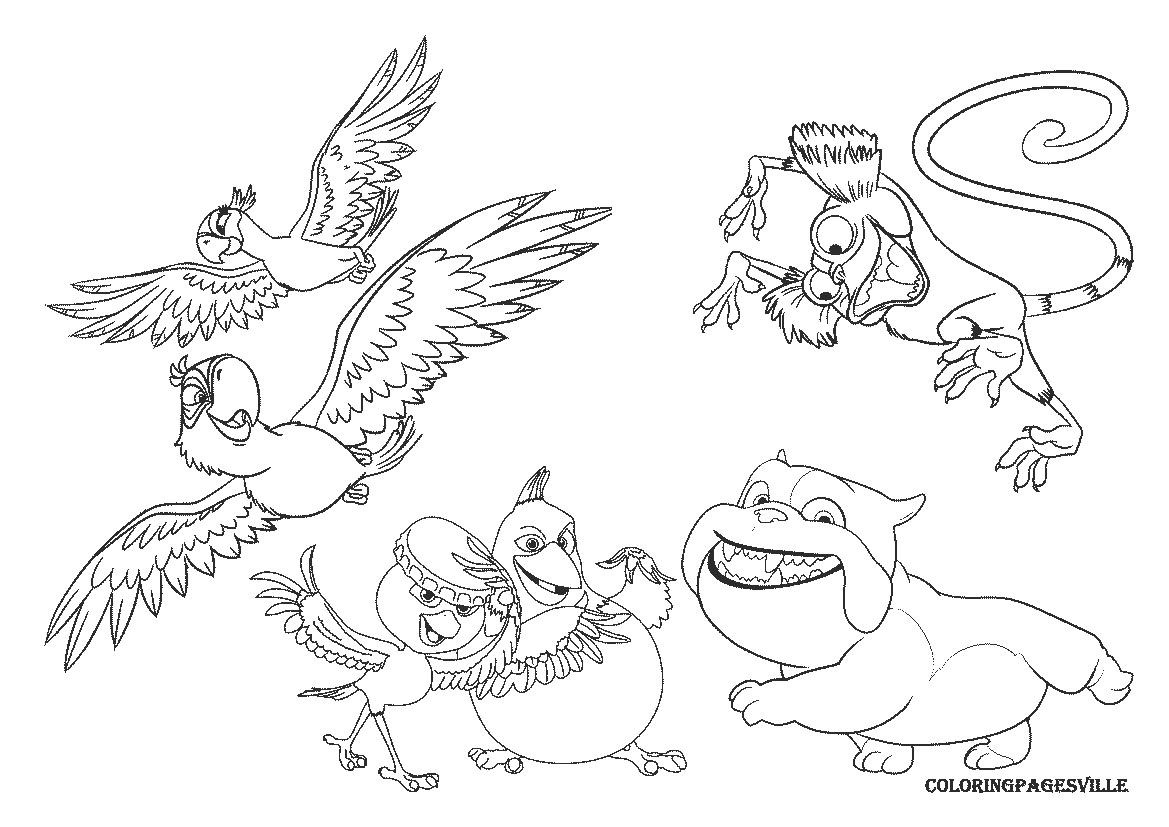 Rio Coloring Pages at GetColorings.com | Free printable colorings pages