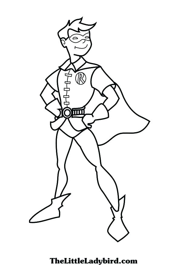 Robin Superhero Coloring Pages at GetColorings.com | Free printable