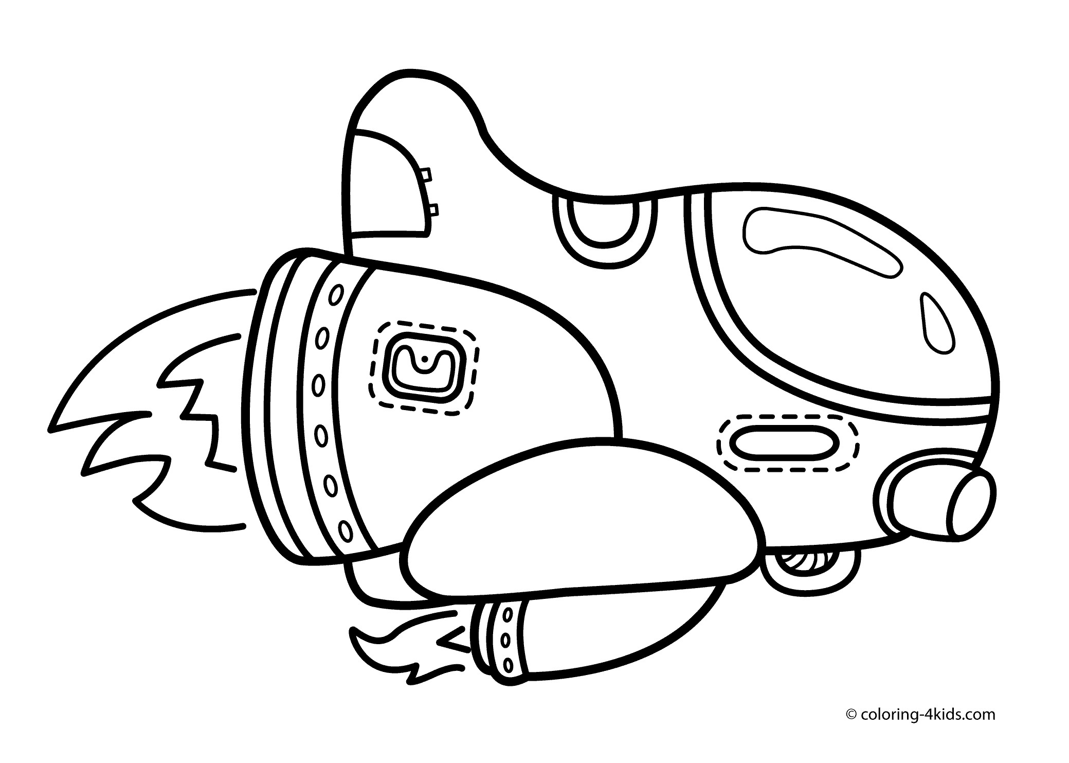 Rocket Coloring Pages For Kids at GetColorings.com | Free printable