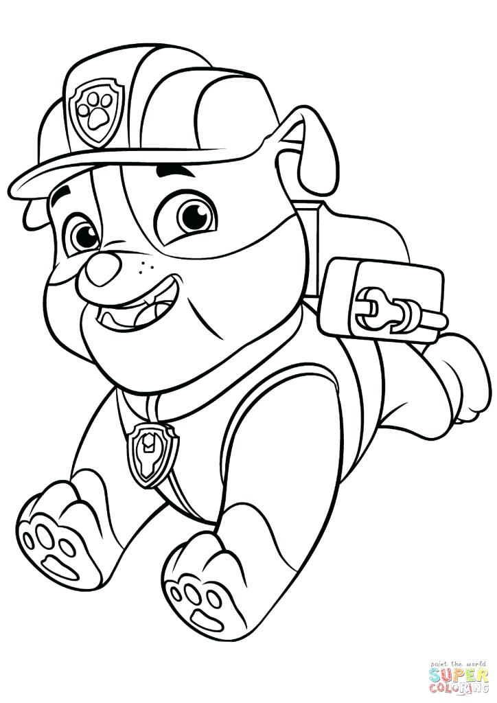 Rocky Paw Patrol Coloring Pages at Free printable