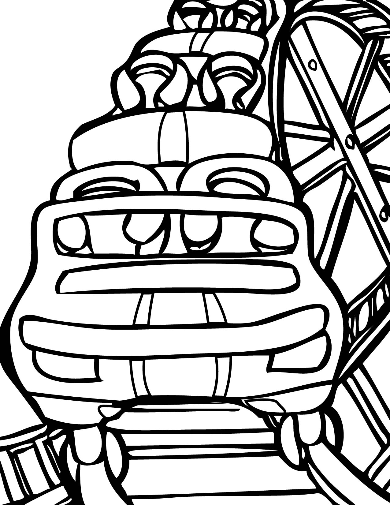 Roller Coaster Coloring Pages at GetColorings.com | Free printable