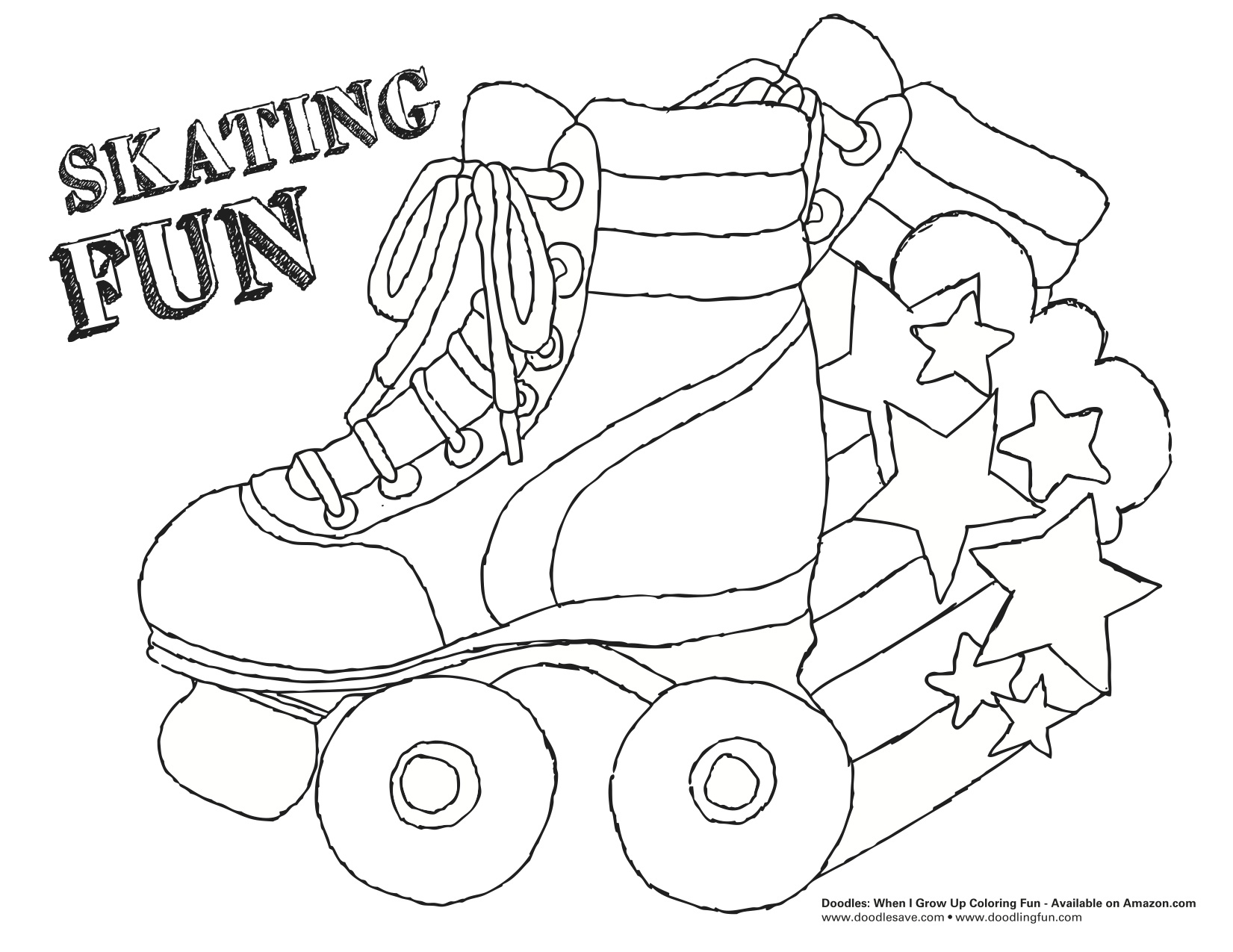 Roller Skate Coloring Page At GetColorings Free Printable 