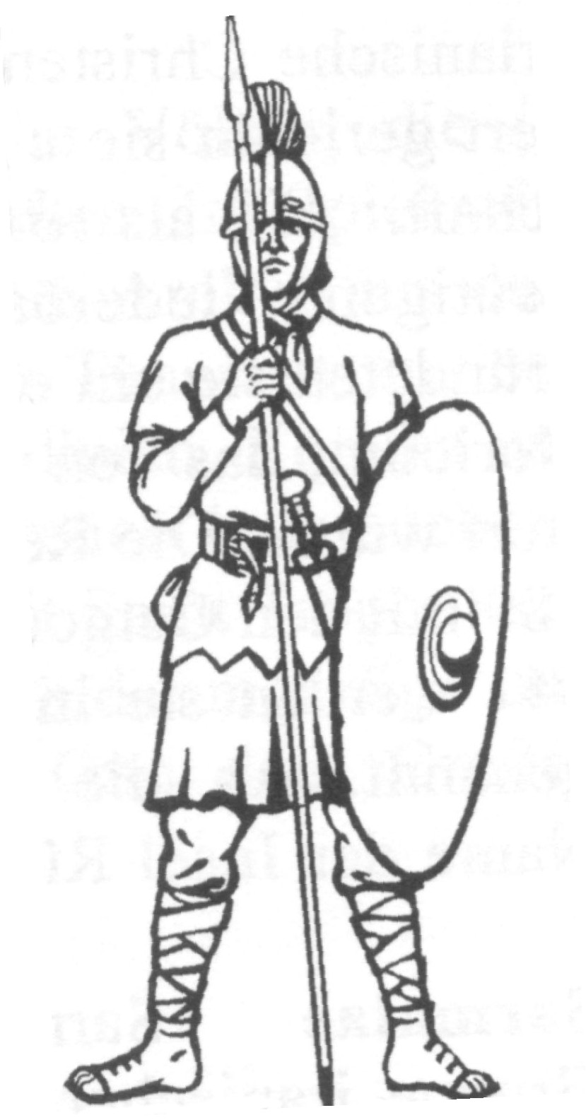 Roman Soldier Coloring Page at Free