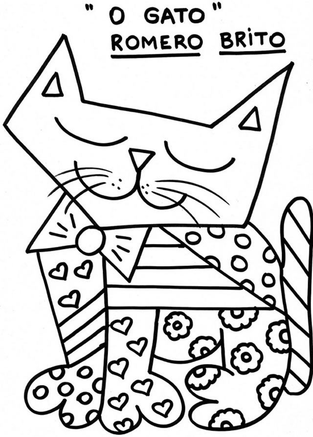 Romero Britto Coloring Pages At Getcolorings Com Free Printable