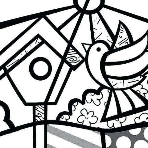 Romero Britto Coloring Pages at GetColorings.com | Free printable