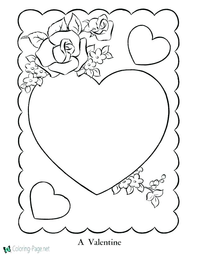 Rose Heart Coloring Pages at GetColorings.com | Free printable