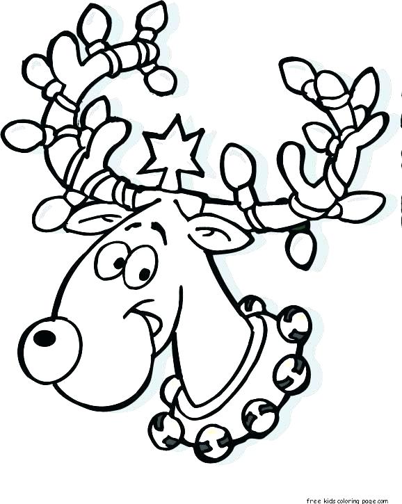 Rudolf The Rednosed Reindeer Coloring Pages at Free