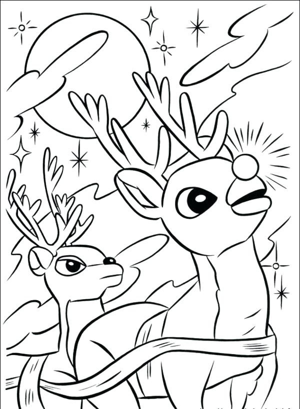 Rudolph And Clarice Coloring Pages at Free printable