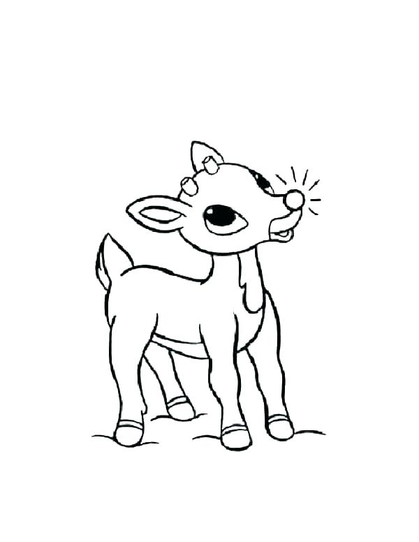 323 Animal Rudolph Coloring Pages Free with disney character