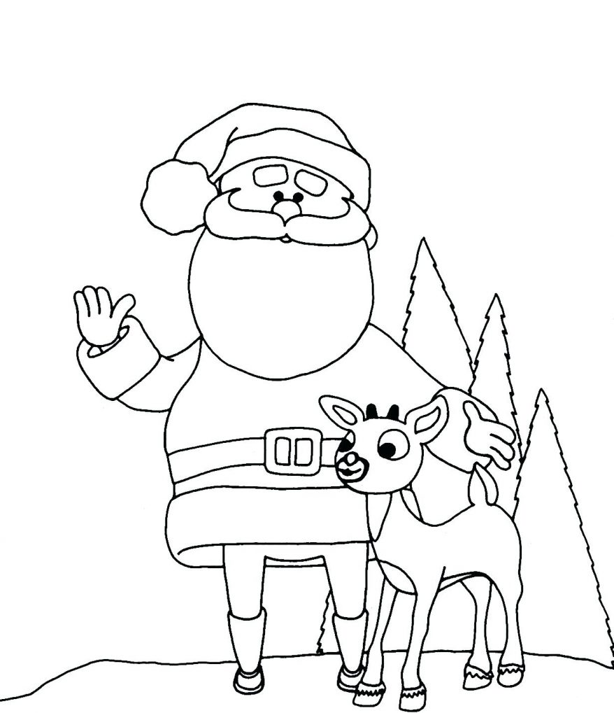 Rudolph The Red Nosed Reindeer Printable Coloring Pages at ...