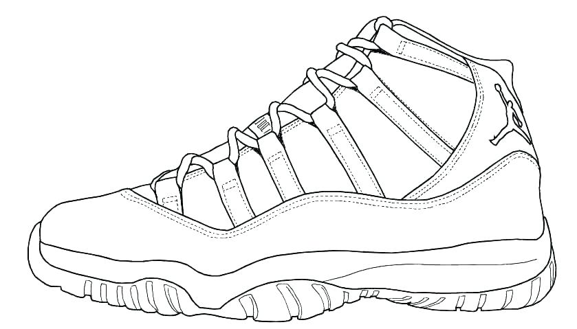 Running Shoe Coloring Page At Getcolorings Free Printable