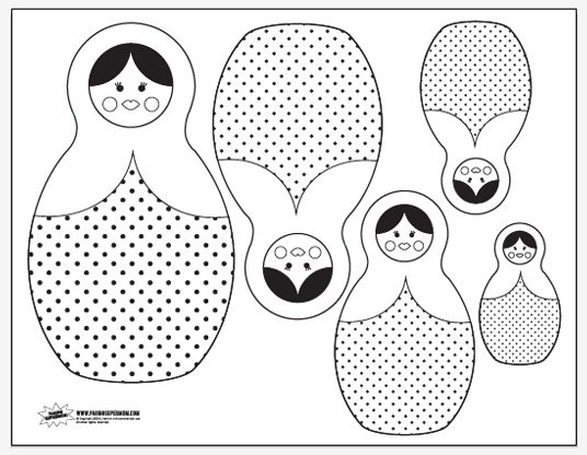 Russian Nesting Dolls Coloring Pages At Free Printable Colorings Pages To 