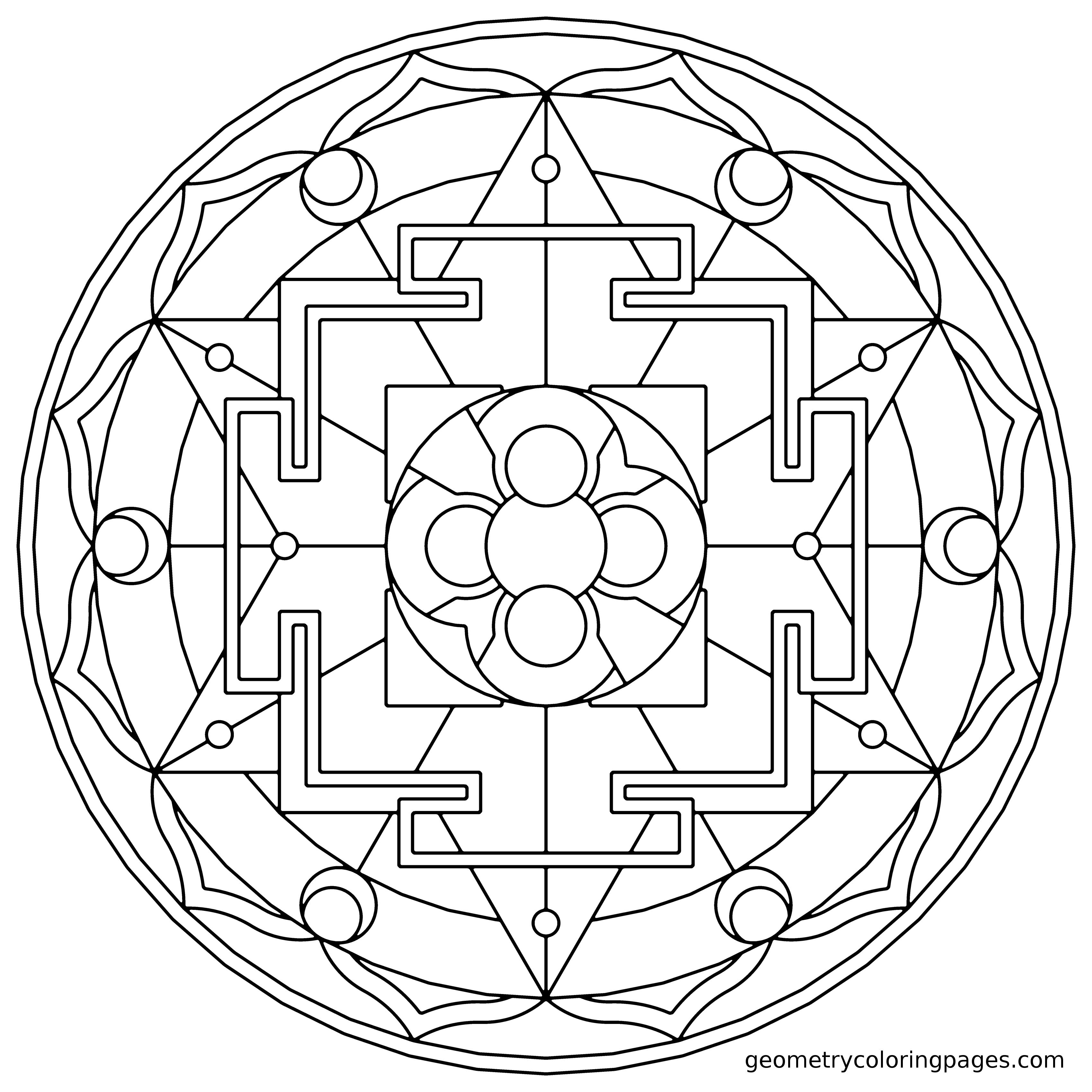 Sacred Geometry Coloring Pages at Free printable