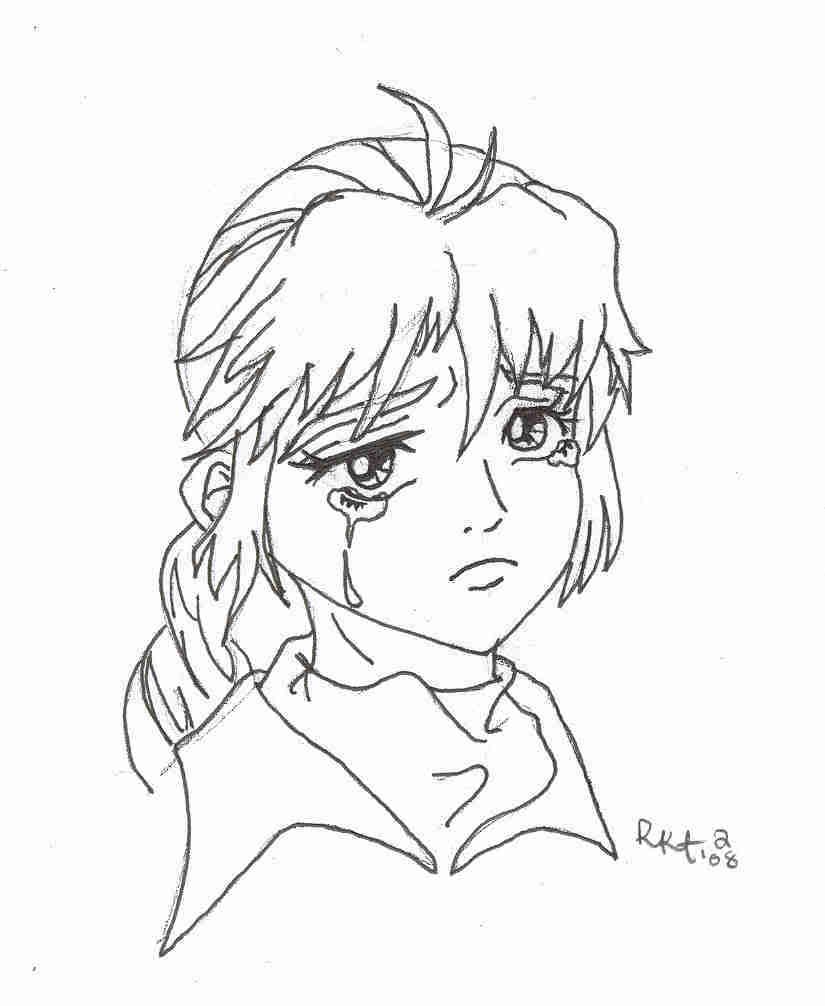 Sad Anime Coloring Pages at GetColorings.com | Free printable colorings