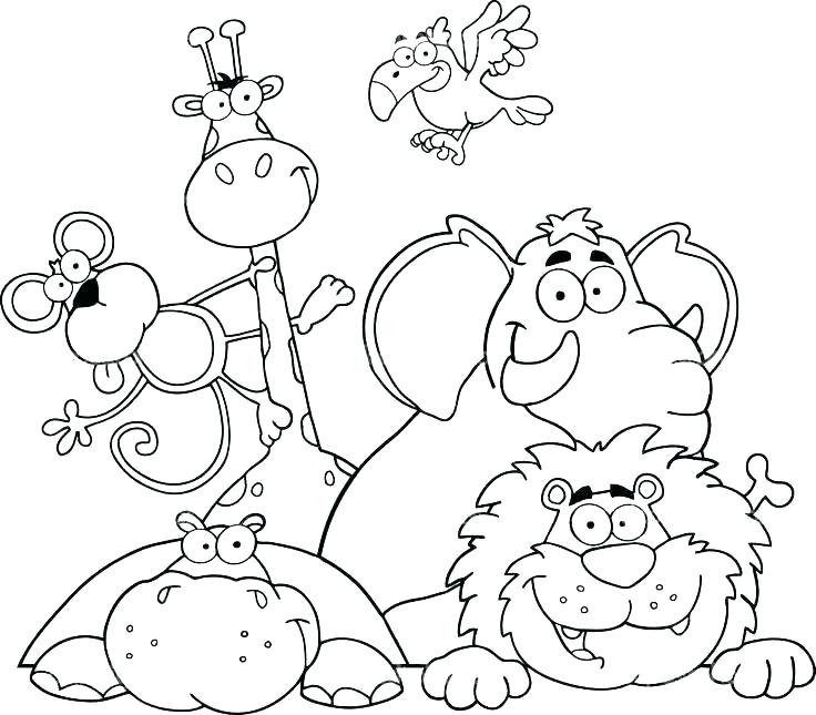 Safari Animals Coloring Pages at GetColorings.com | Free printable