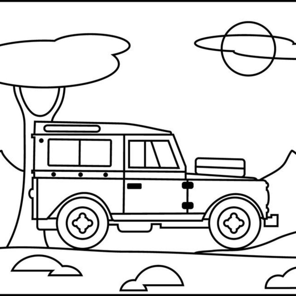 Safari Jeep Coloring Page at GetColorings.com | Free printable