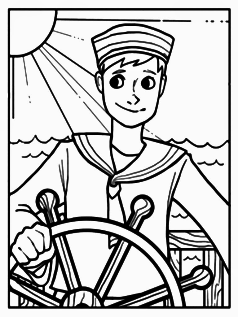 Sailor Coloring Pages at GetColorings.com | Free printable colorings