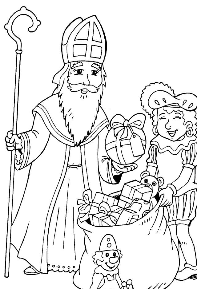 Saint Nicholas Coloring Page At Getcolorings.com | Free Printable