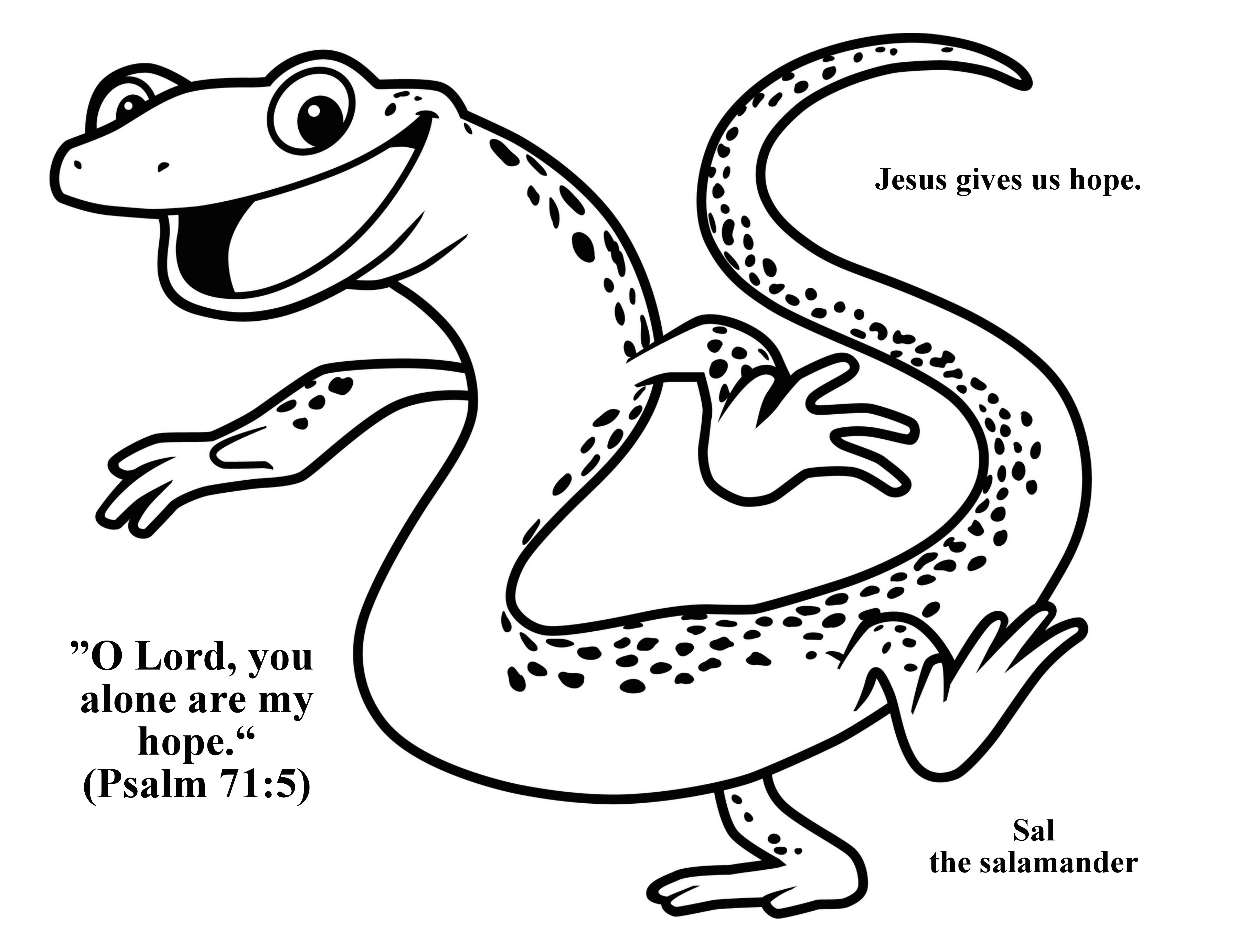 Salamander Coloring Page at Free printable colorings