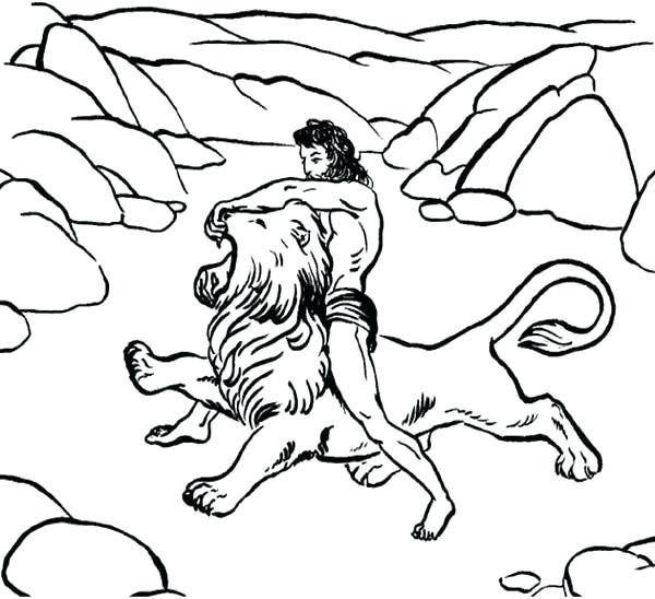 Samson And Delilah Coloring Page at GetColorings.com | Free printable